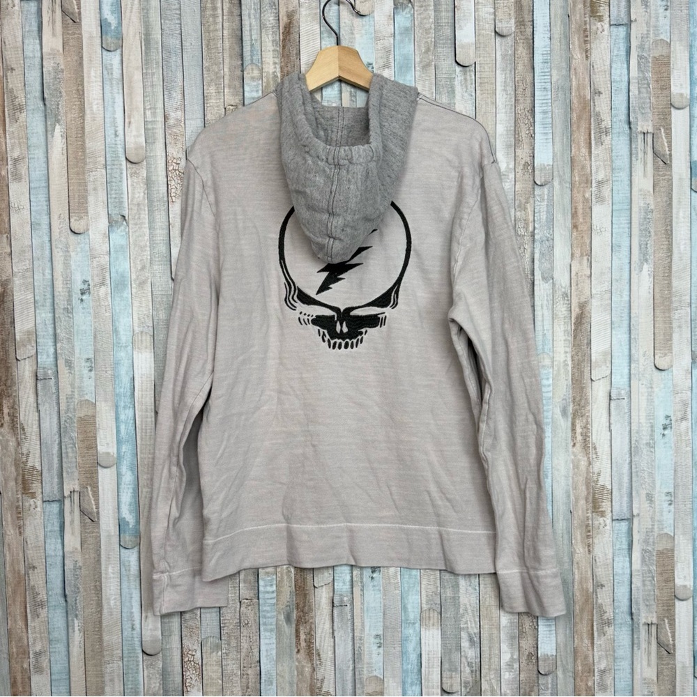 James Perse M Rare Grateful Dead Skull Standard Fit Pullover Hoodie Sweatshirt - Picture 6 of 10